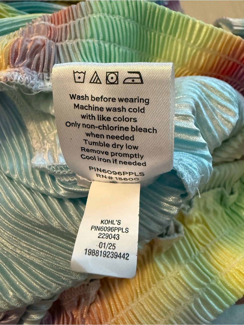 Wide Leg Ribbed Multicolor Pants - Picture 5 of 5